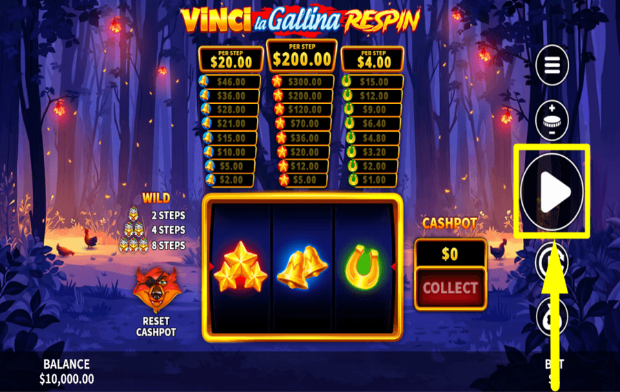 Vinci La Gallina Respin START GAMBLING.