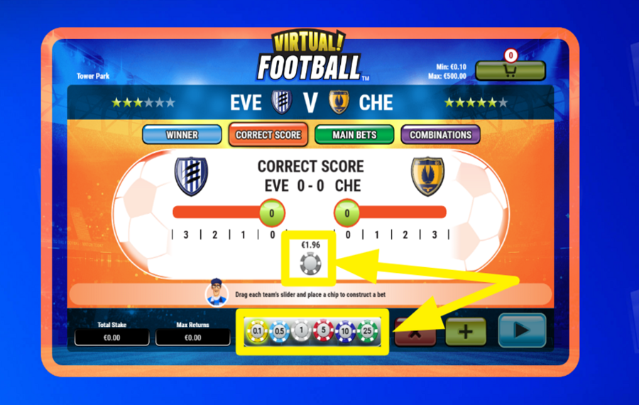 Virtual Football ВЫБЕРИ ФИШКУ.