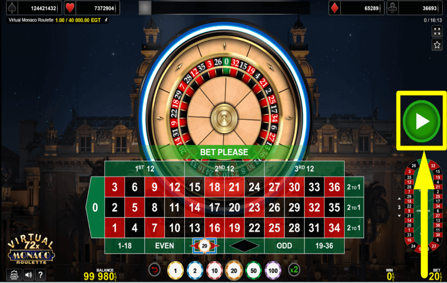 Virtual Monaco Roulette HORA DE JUGAR.