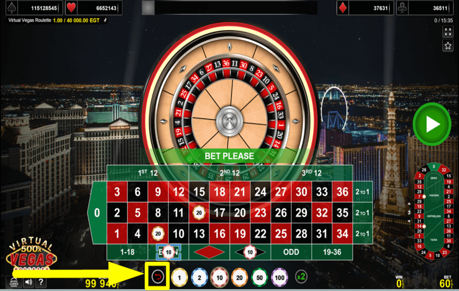 Virtual Vegas Roulette DA UN PASO ATRÁS.