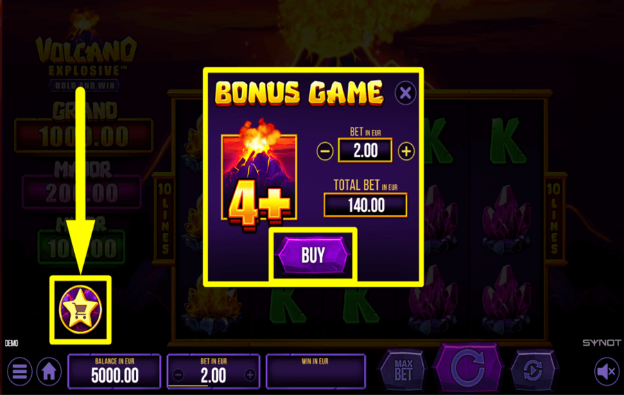 Volcano Explosive SICHERN SIE SICH DEN BONUS.