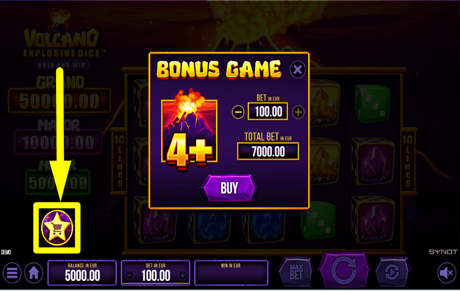 Volcano Explosive Dice SICHERN SIE SICH DEN BONUS.