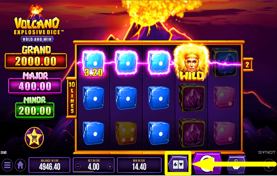 Volcano Explosive Dice BEGINNEN SIE MIT DEM SPIELEN.