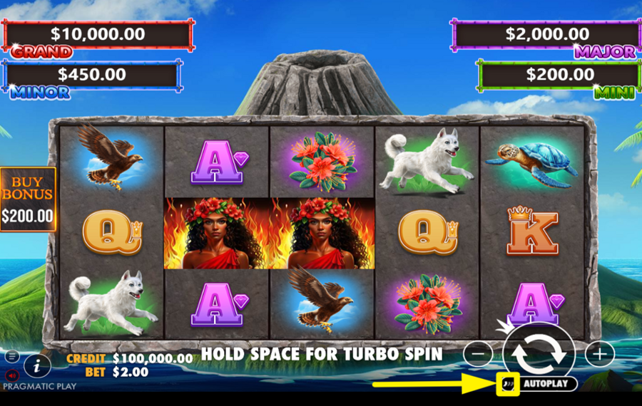 Volcano Goddess ¡ACELERA EL JUEGO!