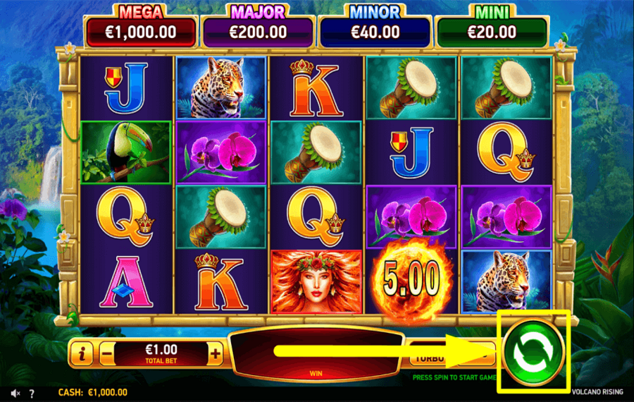 Volcano Rising COMMENCEZ À JOUER POUR GAGNER.