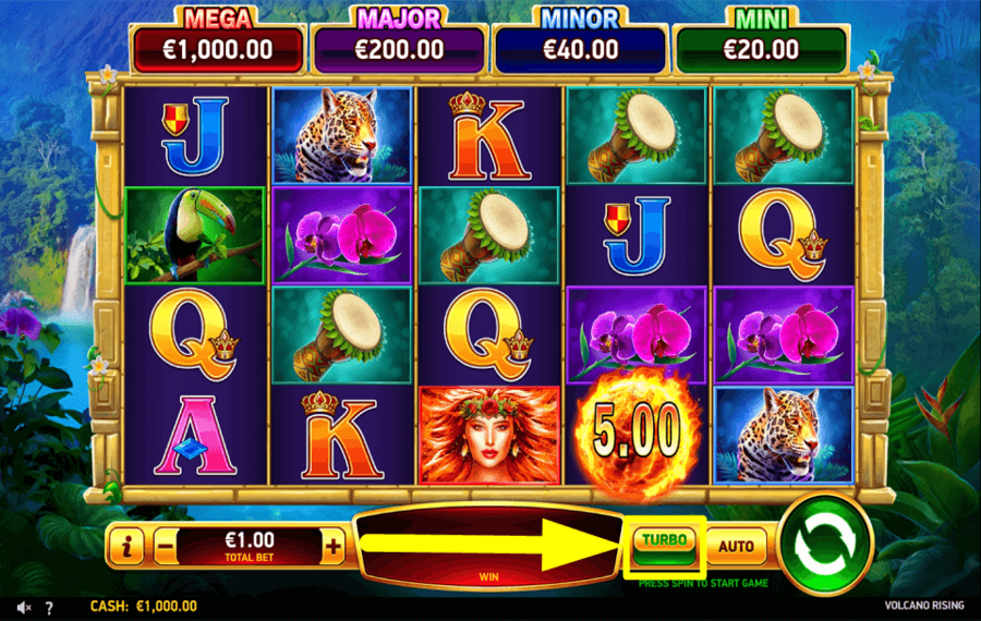 Volcano Rising ACTIVEZ LES TOURS RAPIDES.