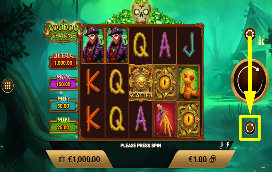 Voodoo Charms ENTDECKEN SIE DIE AUTOPLAY-FUNKTION.