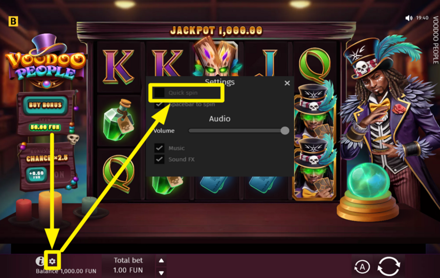 Voodoo People MAXIMIZAR LA VELOCIDAD.