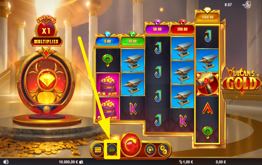 Vulcans Gold ИЗМЕНИТЕ СКОРОСТЬ.