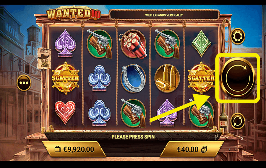 Wanted 10 Klicken/tippen Sie auf die Schaltfläche „Drehen“.