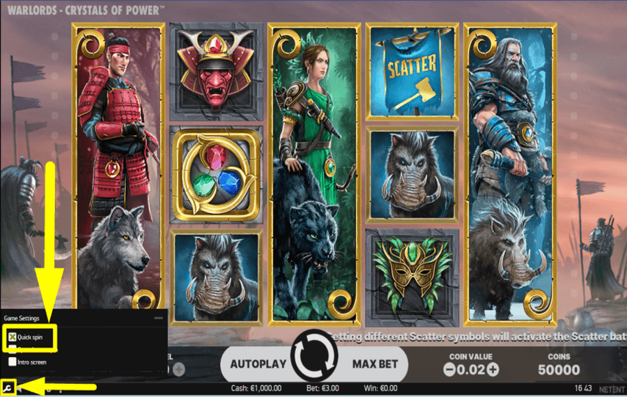 Warlords Crystals of Power ACCÉLÉREZ LE JEU.