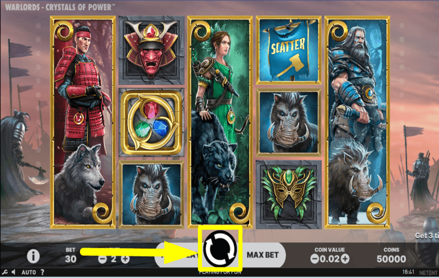 Warlords Crystals of Power COMMENCEZ LE JEU.