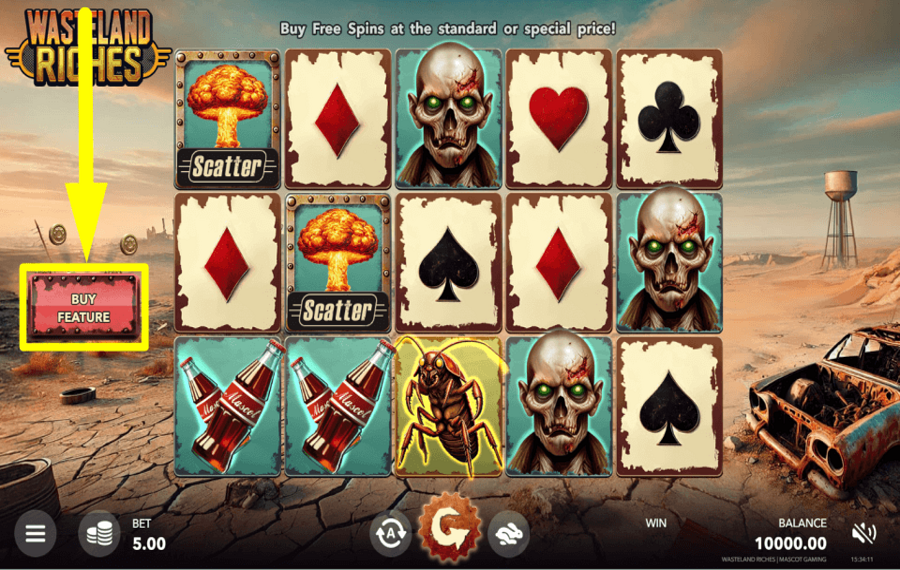 Wasteland Riches COLLECT EXTRA GAMES.