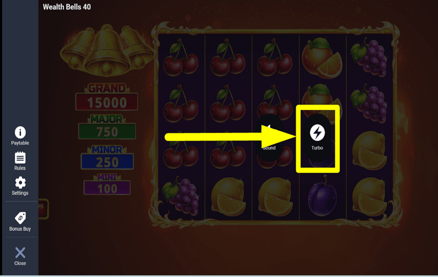 Wealth Bells 40 ИЗМЕНИТЕ ТЕМП.