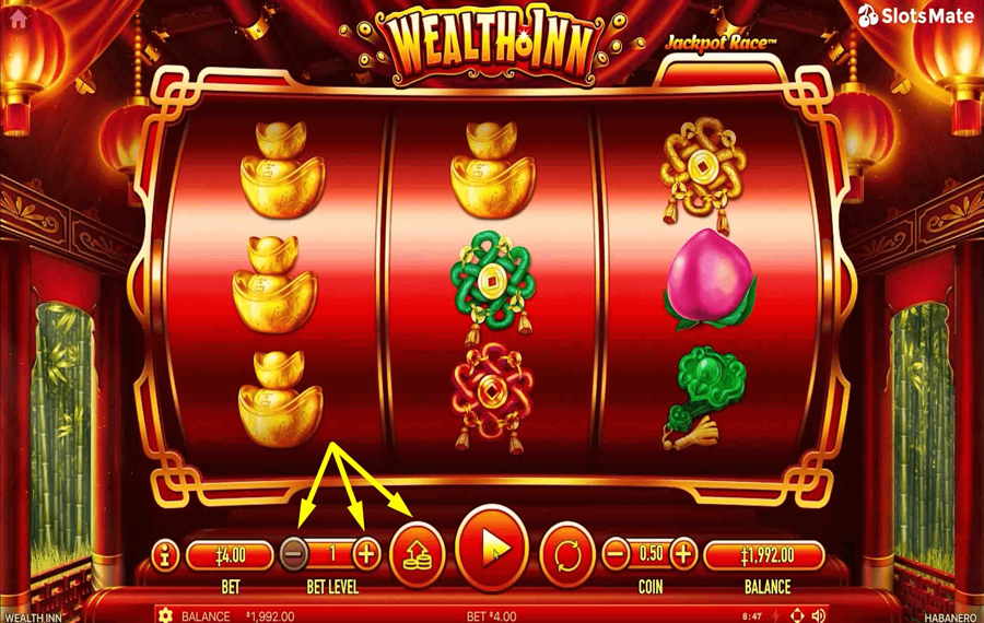 Wealth Inn Choose your bet amount. 
