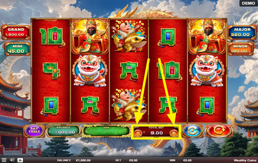 Wealthy Coins PLACE YOUR BET.