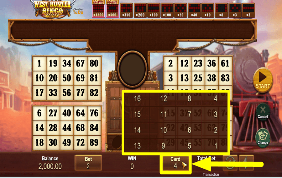 West Hunter Bingo РАЗЛОЖИТЕ СВОИ КАРТЫ.