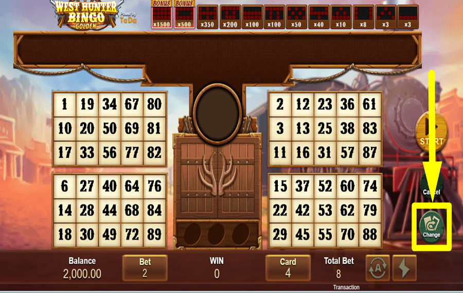 West Hunter Bingo ПЕРЕМЕШАЙТЕ ЦИФРЫ.