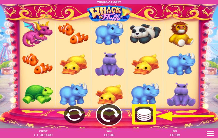 Whack a Fluffy ИЗМЕНИТЕ СВОЮ СТАВКУ.