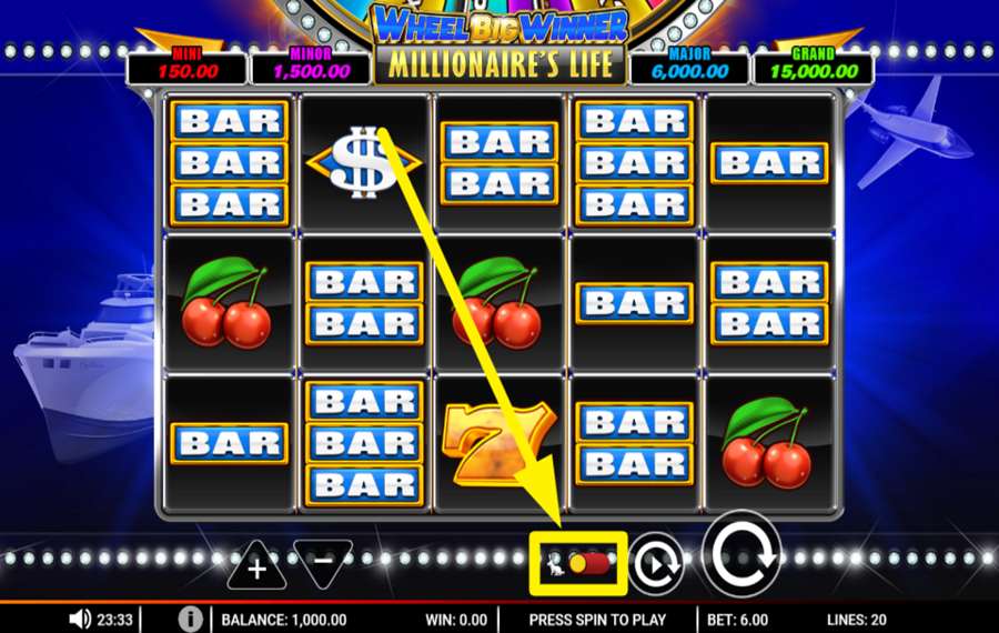 Wheel Big Winner Millionaires Life BESCHLEUNIGEN SIE DAS SPIEL!