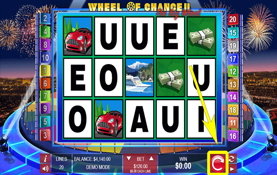 Wheel of Chance II Click/ tap the “Spin” button.