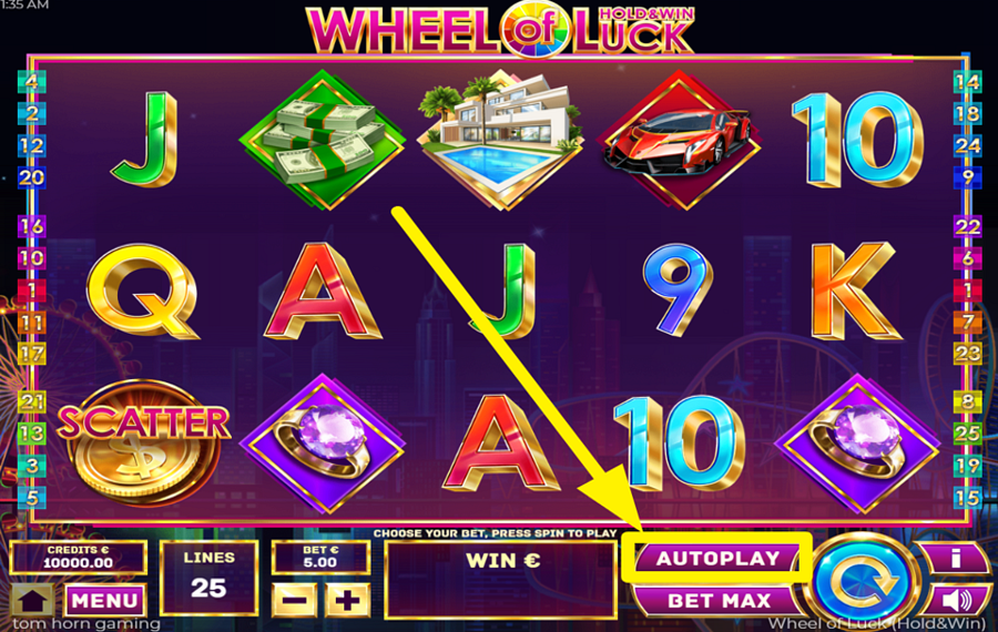 Wheel of Luck Hold and Win AUTOMATISIEREN SIE DAS DREHEN.