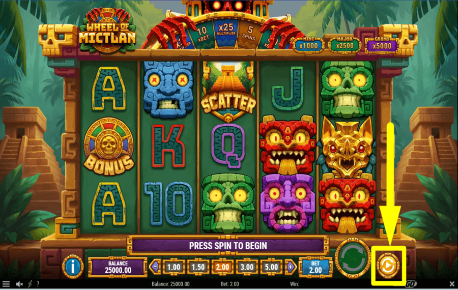 Wheel of Mictlan CONTINUER AUTOMATIQUEMENT.