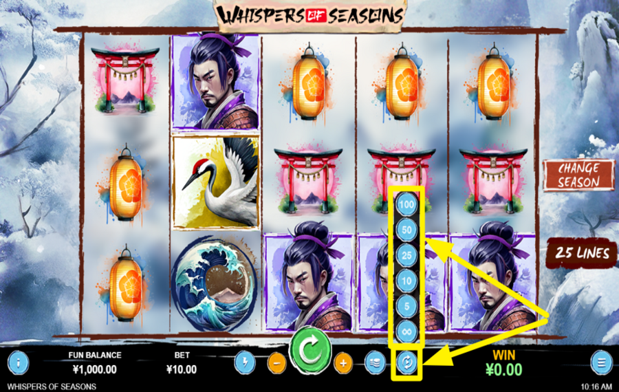 Whispers of Seasons AUTOMATISCHES SPIEL AKTIVIEREN.