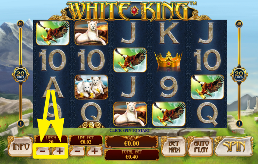 White King Wettlinien anpassen.