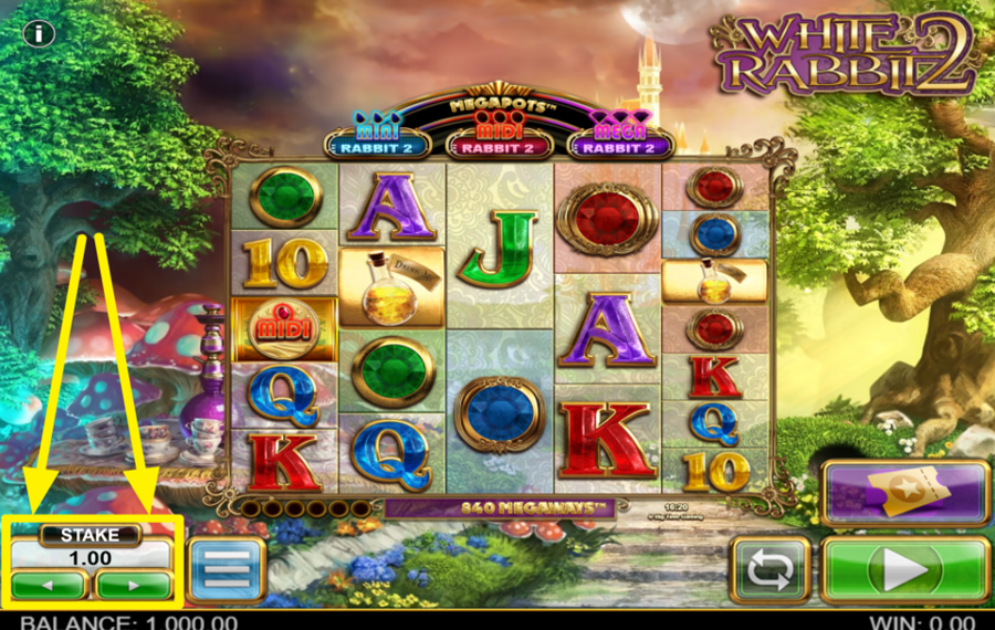 White Rabbit 2 ASSIGN A BET VALUE.