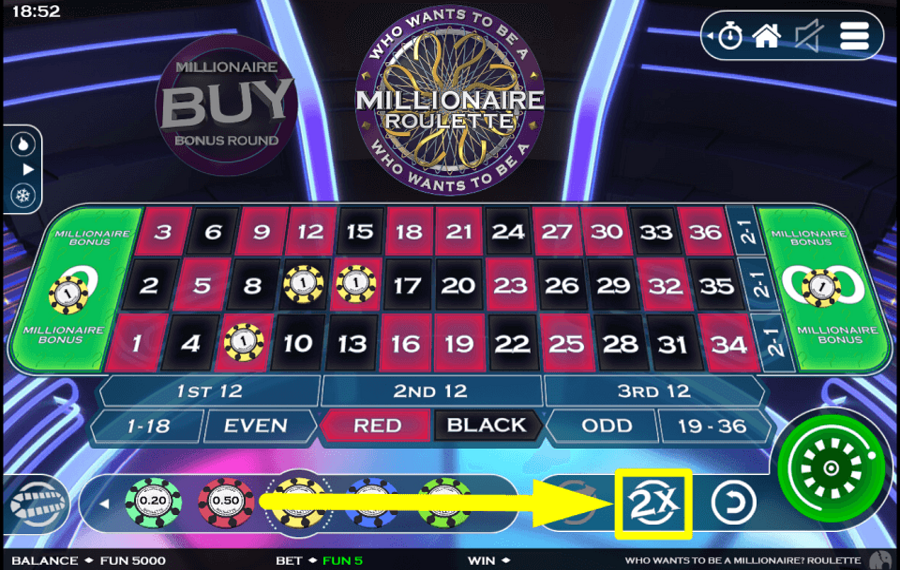 Who Wants To Be A Millionaire Roulette AMPLIFIER L'ENJEU.