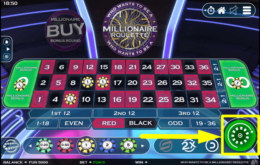 Who Wants To Be A Millionaire Roulette VISEZ LE PRIX.
