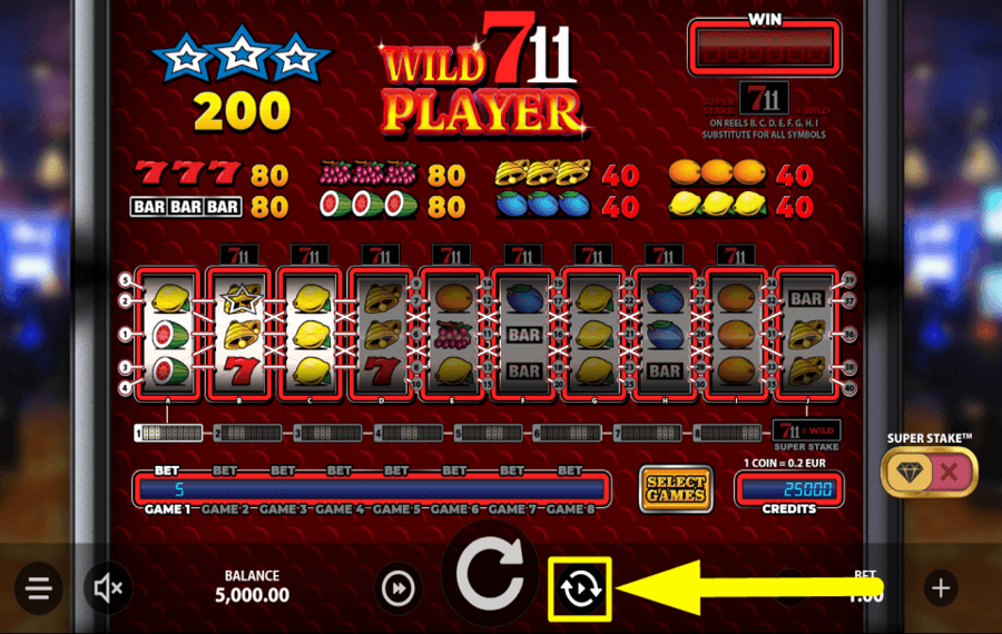 Wild711Player УСТАНОВИТЕ АВТОМАТИЧЕСКИЕ СПИНЫ.