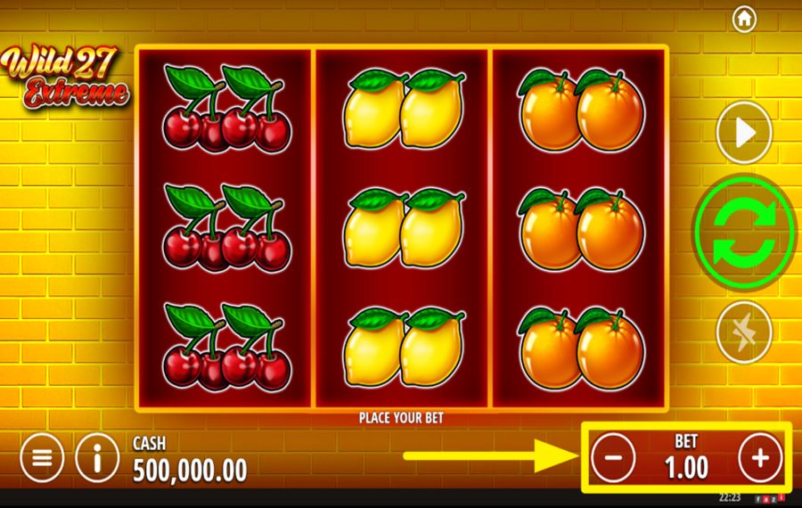 Wild 27 Extreme DETERMINE YOUR BET.