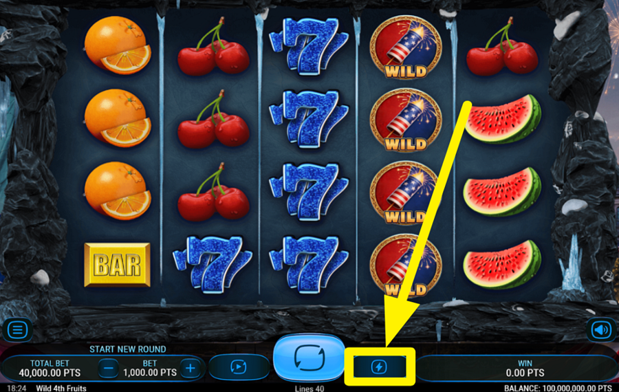 Wild 4th Fruits 速度を変更してください。