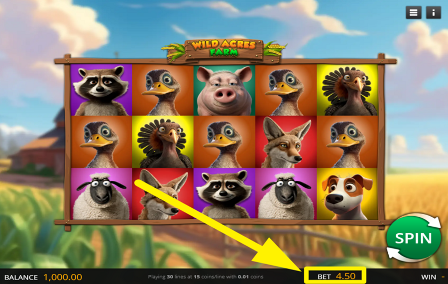 Wild Acres Farm MODIFICA LA TUA SCOMMESSA.