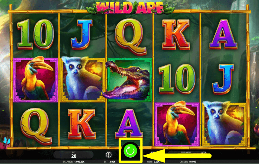 Wild Ape START THE GAME.