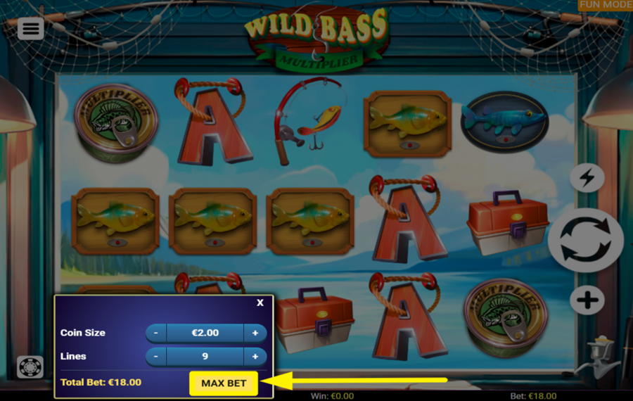 Wild Bass Multiplier SET THE HIGHEST STAKE.