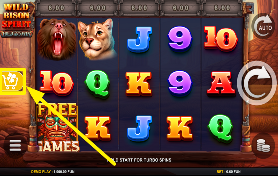 Wild Bison Spirit Hold And Win UNLOCK A BONUS FEATURE.