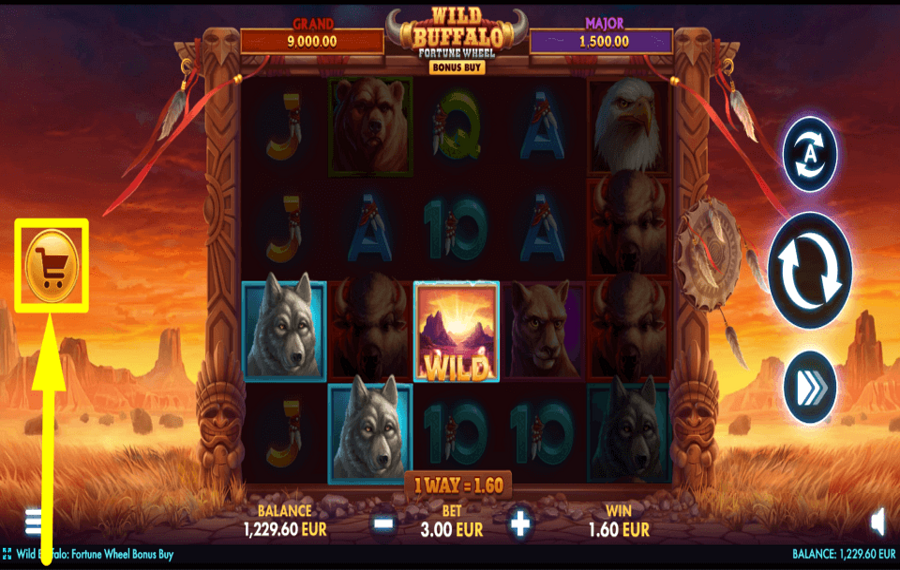 Wild Buffalo Fortune Wheel Bonus Buy PAY FOR THE BONUS.