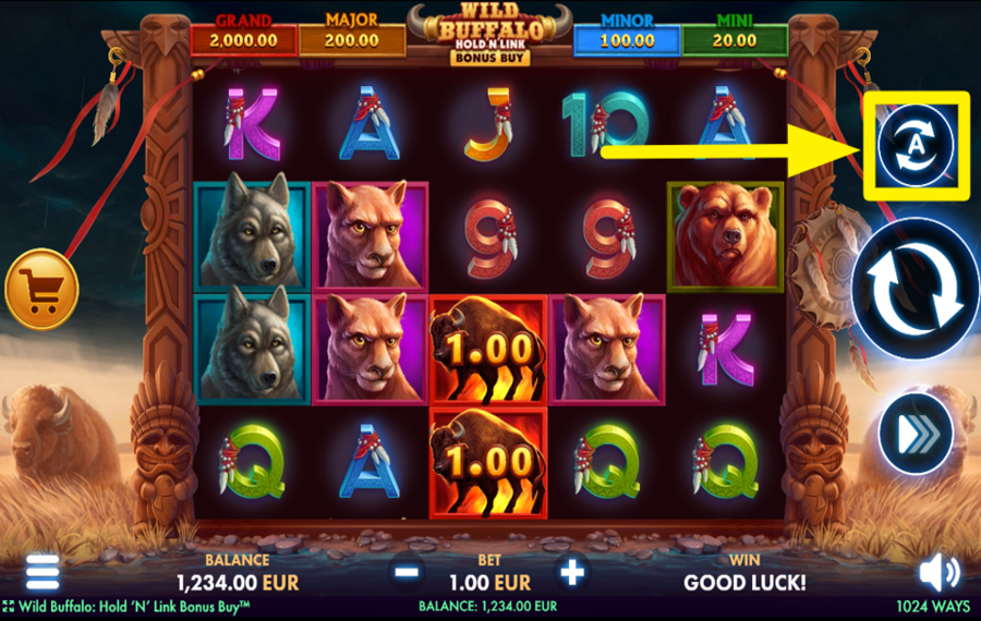 Wild Buffalo Hold n Link Bonus Buy ENJOY HANDS-FREE PLAY!