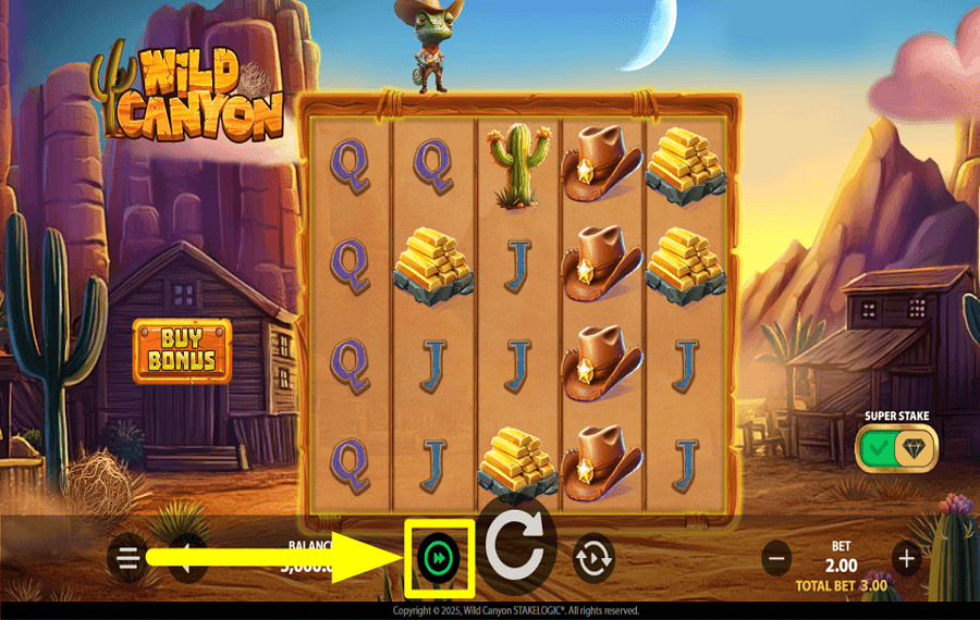 Wild Canyon SPEED UP THE GAME.