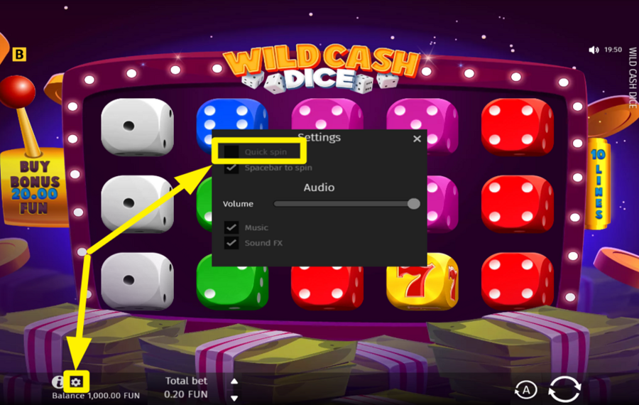 Wild Cash Dice УВЕЛИЧЬТЕ СКОРОСТЬ.