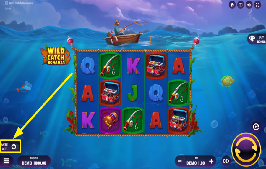 Wild Catch Bonanza ATTIVA LA PUNTATA ANTE.