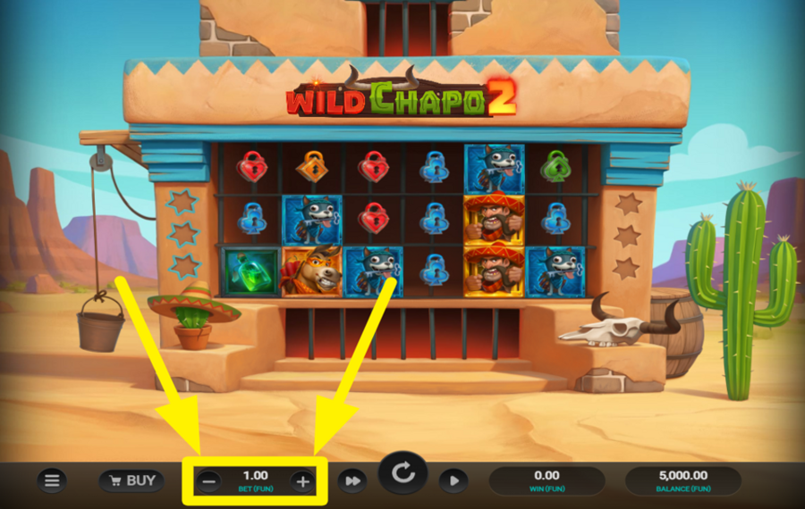 Wild Chapo 2 CHOOSE THE TOTAL BET.