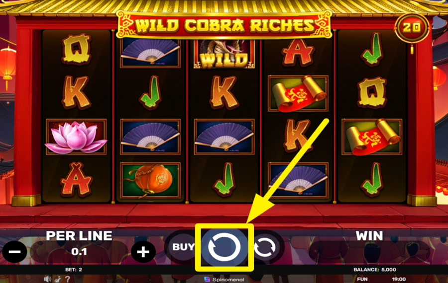 Wild Cobra Riches SPIN THE REELS.