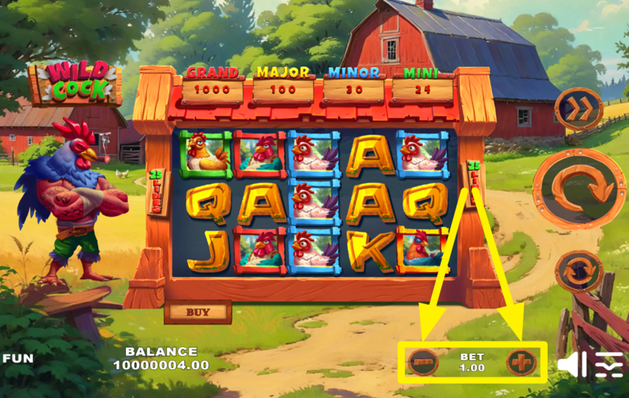 Wild Cock ASSIGN A BET VALUE.