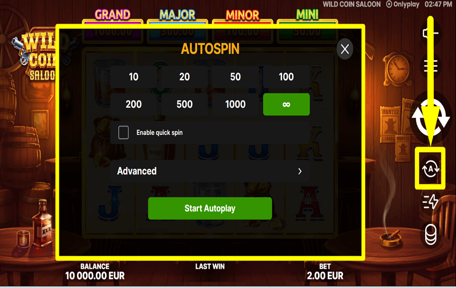 Wild Coin Saloon ПРОДОЛЖИТЬ В АВТОМАТИЧЕСКОМ РЕЖИМЕ.