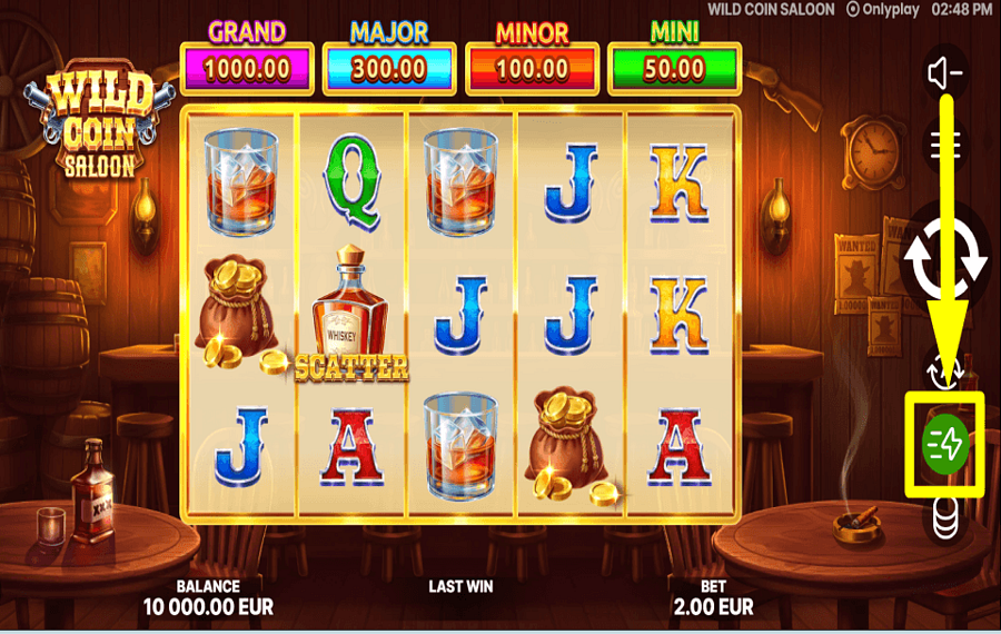 Wild Coin Saloon КОНТРОЛИРУЙТЕ ТЕМП.