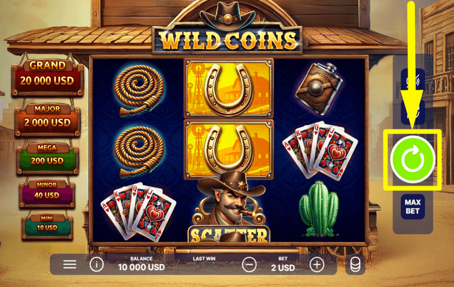 Wild Coins GO FOR A SPIN.